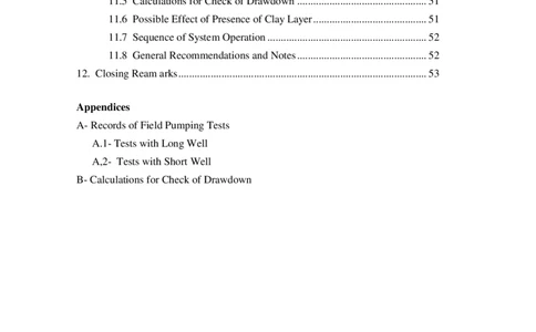 附件2：AlamainTowersT01-ReportonAnalysisofPumpingandDewateringSystemRecommendations（降水设计）_2021-2023年优秀施组方案_施工方案_埃及阿拉曼标志塔项目-基坑土方开挖及降水工程专项施工方案