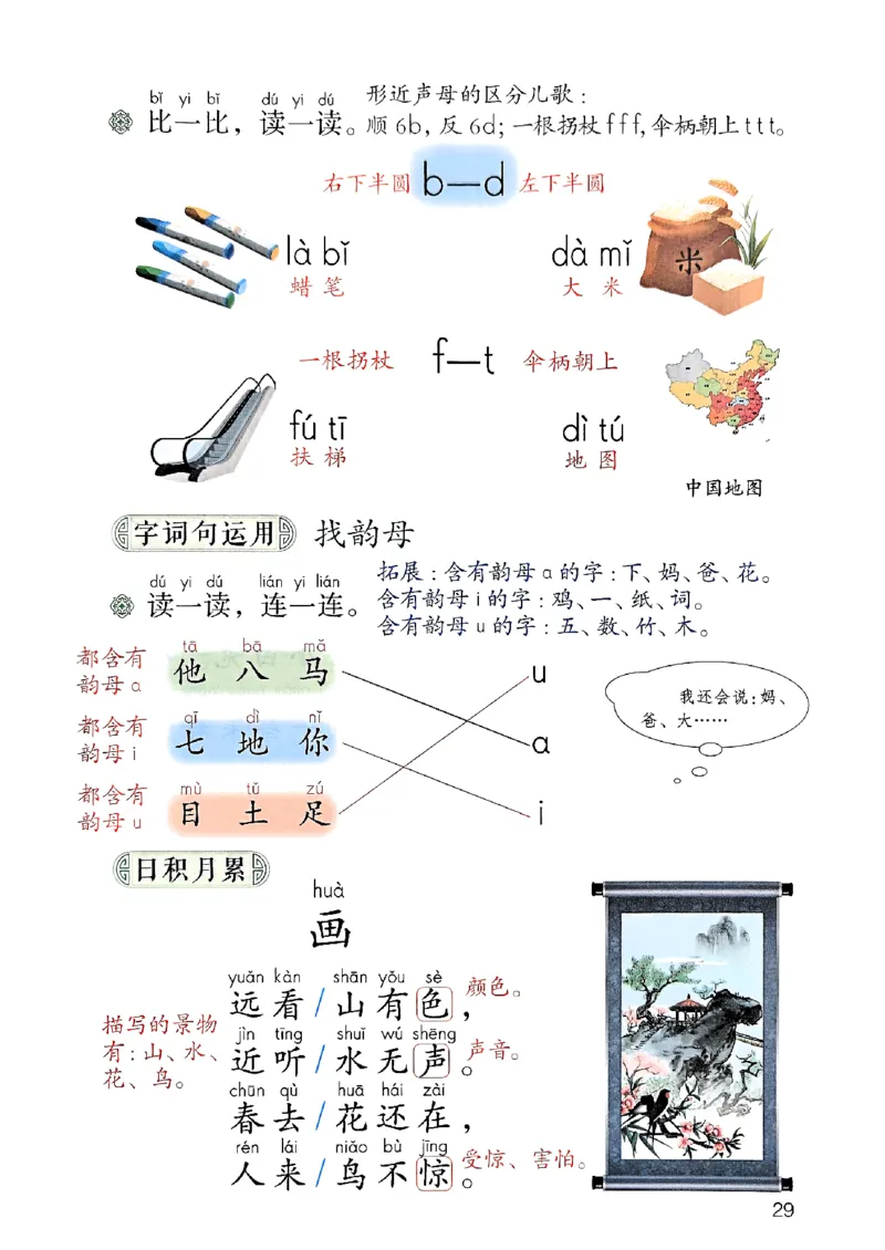 25秋一年级上册语文课堂笔记119页_2025秋《课堂笔记预习课》语文1-6