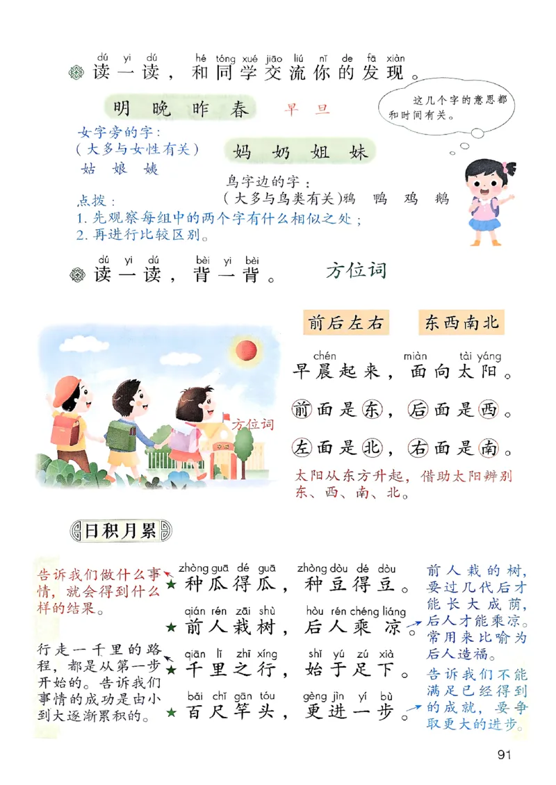 25秋一年级上册语文课堂笔记119页_2025秋《课堂笔记预习课》语文1-6