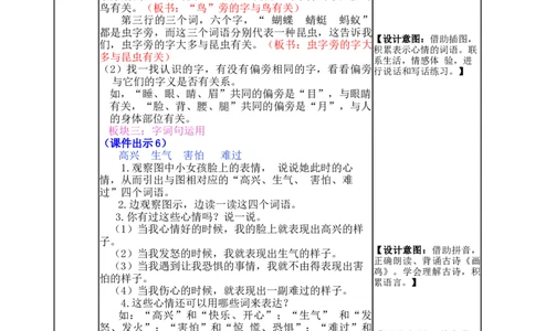 语文园地八-教案_一年级语文下册（统编版）_老课标资料_教案反思+导学案_表格式_5版表格式教案