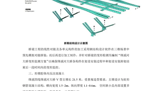 施工方案简要说明_2021-2023年优秀施组方案_施工方案_绛溪四线项目大跨V型墩特殊结构桥梁箱梁吊装安装施工方案_01施工方案