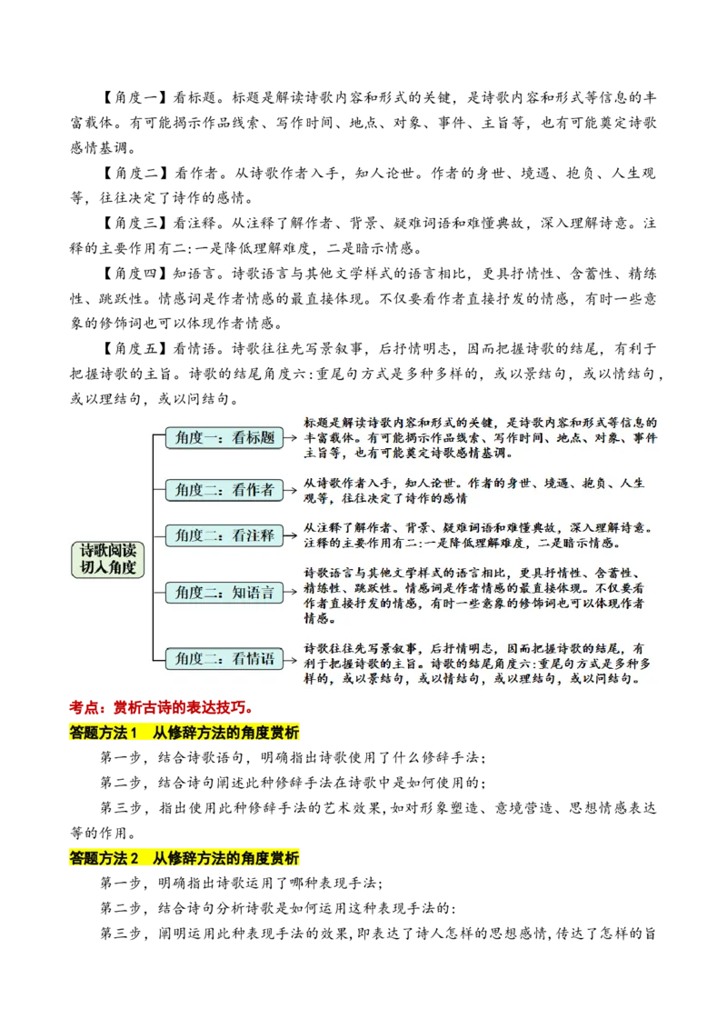 第三专题赠友送别诗小学语文古诗词专项训练（学生版)-13页_一年级语文上册（统编版）_古诗词_2024年秋季念念不忘版