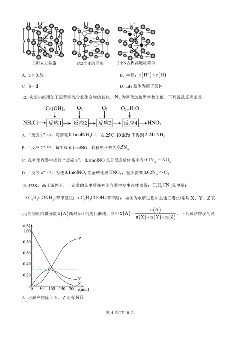 2024年高考化学试卷（广西）（空白卷）_历年高考真题合集_化学历年高考真题_新&middot;PDF版2008-2025&middot;高考化学真题_化学（按年份分类）2008-2025_2024&middot;高考化学真题