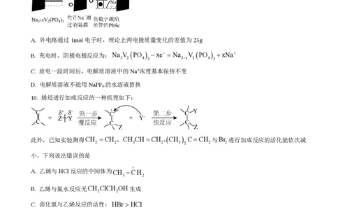 2024年高考化学试卷（广西）（空白卷）_历年高考真题合集_化学历年高考真题_新&middot;PDF版2008-2025&middot;高考化学真题_化学（按年份分类）2008-2025_2024&middot;高考化学真题