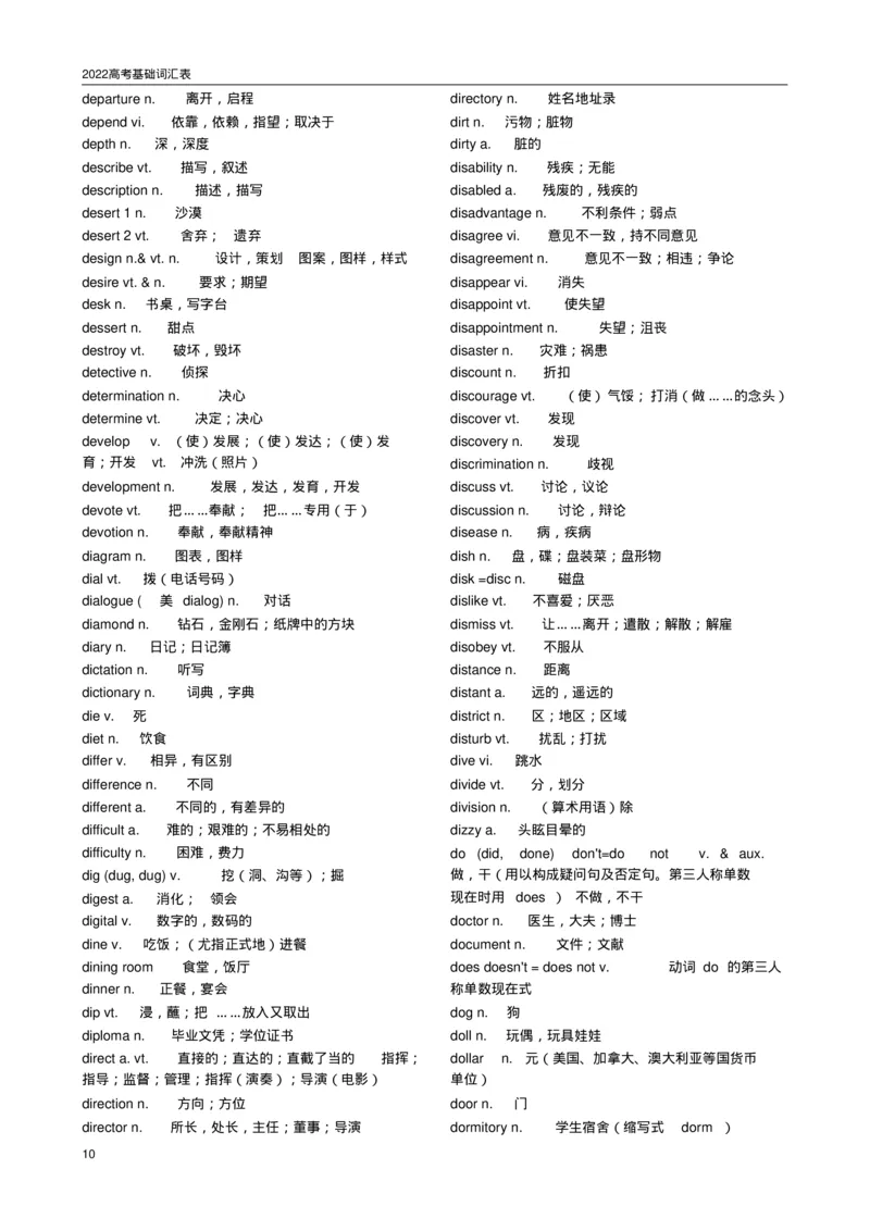 英语962022高考必备3500词汇_S054高中英语备考必备学习资料包