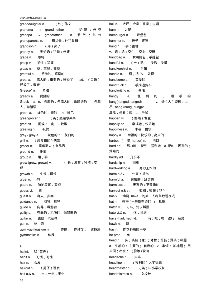 英语962022高考必备3500词汇_S054高中英语备考必备学习资料包
