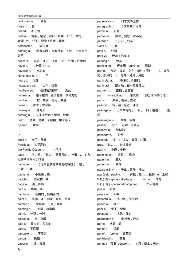 英语962022高考必备3500词汇_S054高中英语备考必备学习资料包