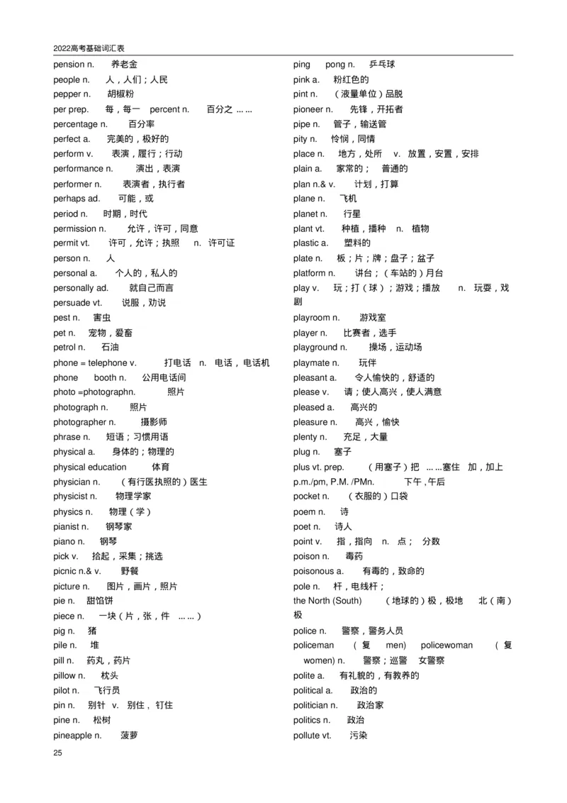 英语962022高考必备3500词汇_S054高中英语备考必备学习资料包