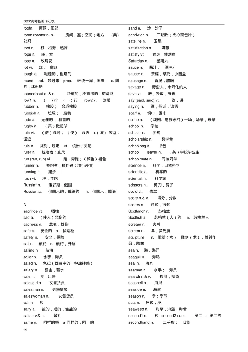 英语962022高考必备3500词汇_S054高中英语备考必备学习资料包