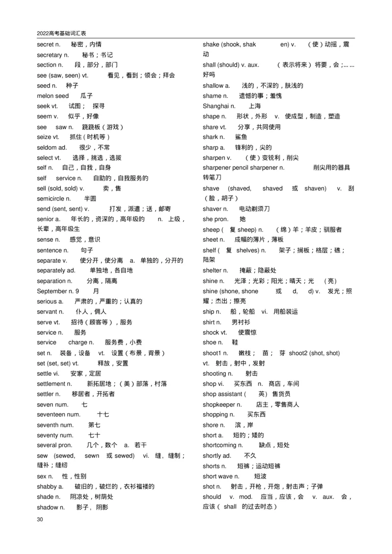 英语962022高考必备3500词汇_S054高中英语备考必备学习资料包