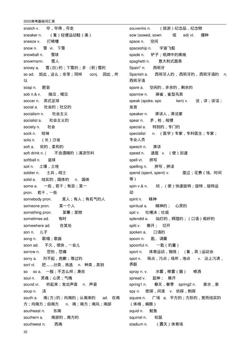 英语962022高考必备3500词汇_S054高中英语备考必备学习资料包
