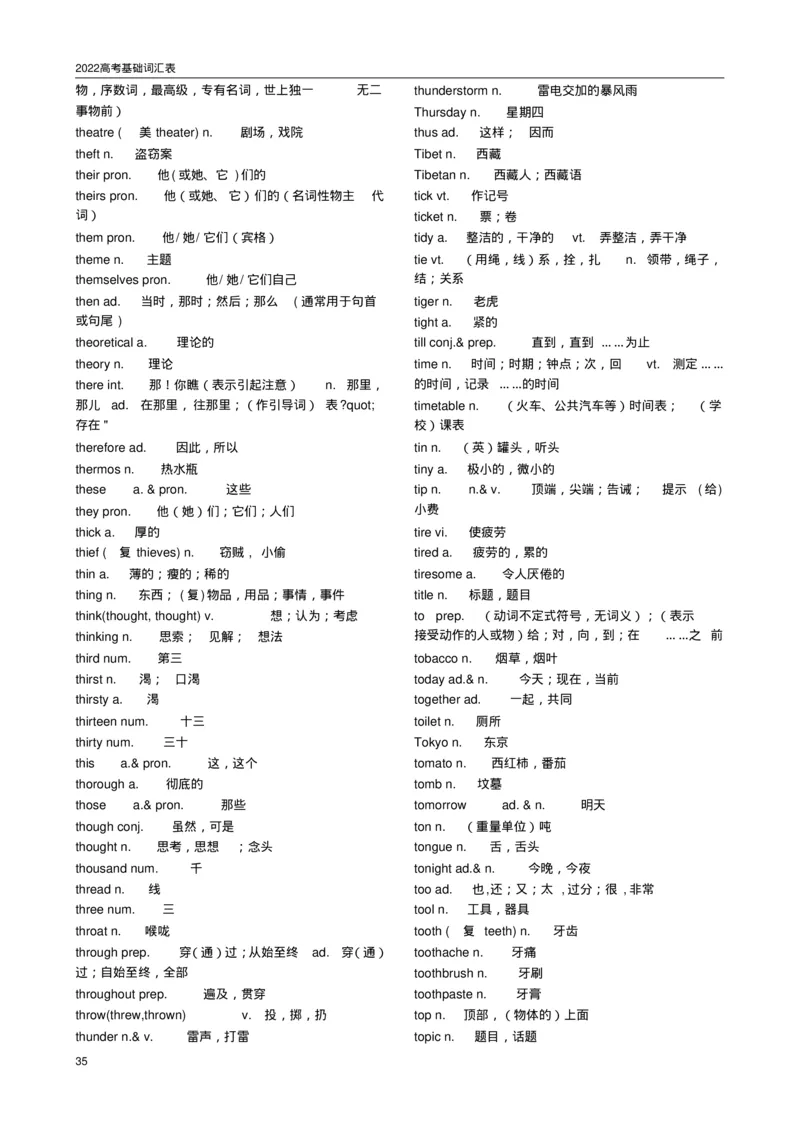 英语962022高考必备3500词汇_S054高中英语备考必备学习资料包