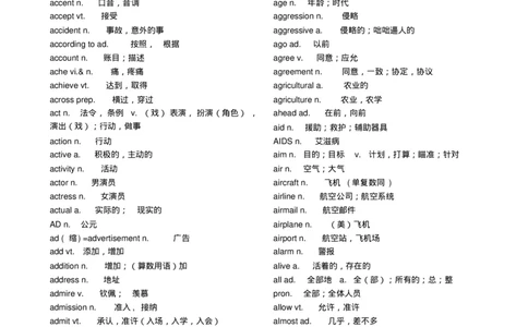 英语962022高考必备3500词汇_S054高中英语备考必备学习资料包