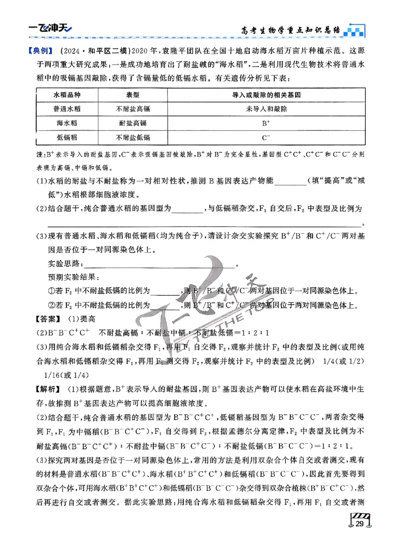 2025《一飞冲天&bull;高考抢分卷》生物考前20天_2025高中教辅（后续还会更新新习题试卷）_《一飞冲天高考抢分卷》2025版