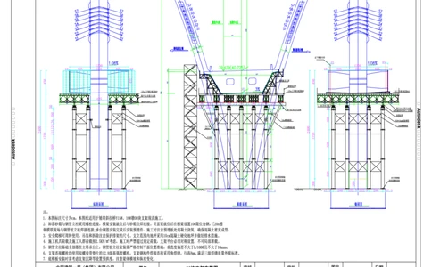 附件7：矮塔斜拉桥0#块支架PDF图2021.5.22_2021-2023年优秀施组方案_施工方案_方案11-新建快速路系统（一期)工程总承包（一标段）项目-矮塔斜拉桥安全专项施工方案