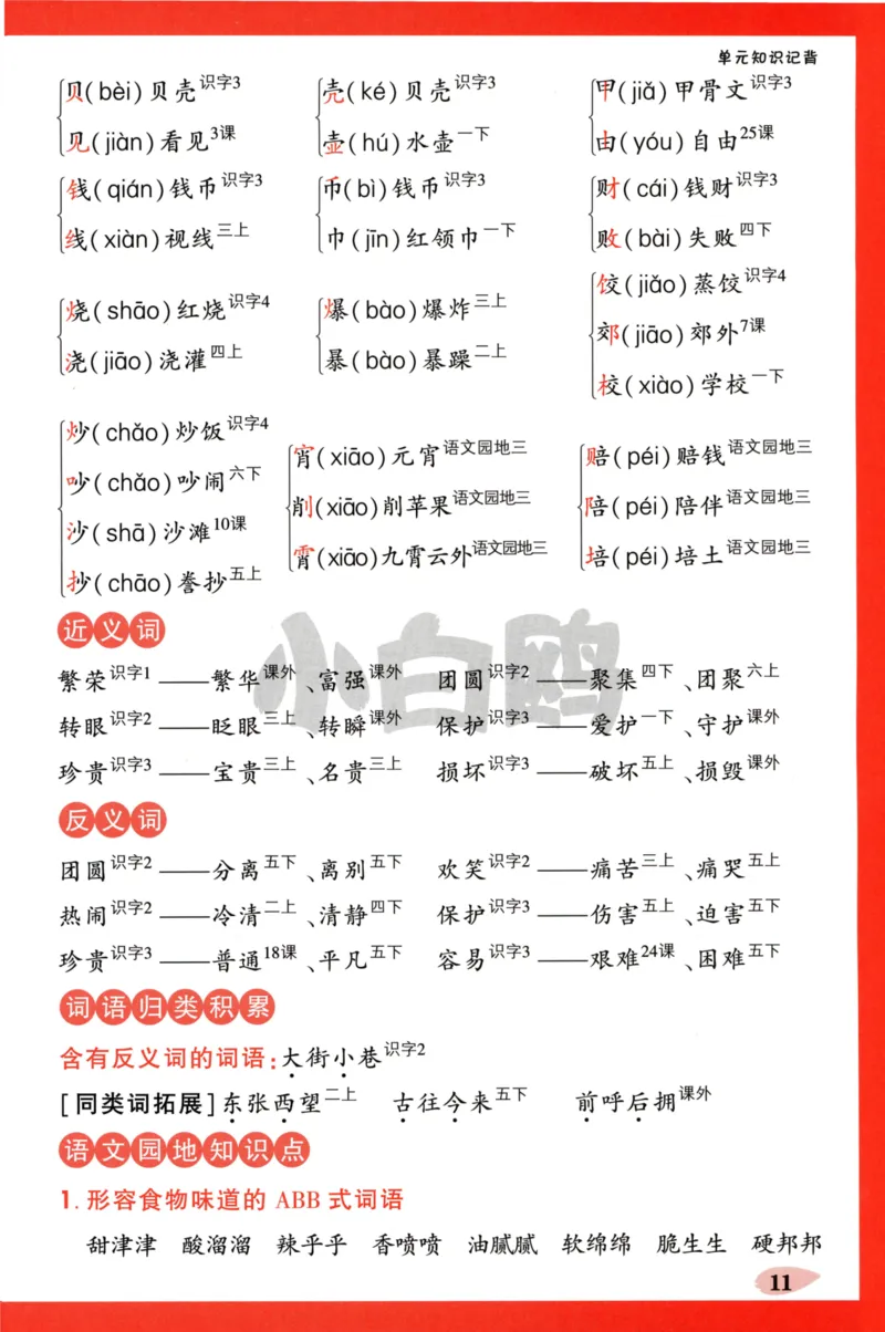 《小白欧》情境题-语文2年级下册（RJ）单元知识必备_二年级上下册资料_小学二年级学习资料-25年更新版_2-02、小学二年级语文下册_2-2-2、练习题、作业、试题、试卷_电子册类
