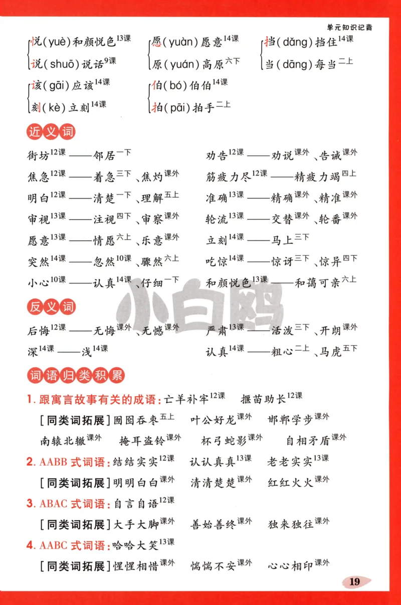 《小白欧》情境题-语文2年级下册（RJ）单元知识必备_二年级上下册资料_小学二年级学习资料-25年更新版_2-02、小学二年级语文下册_2-2-2、练习题、作业、试题、试卷_电子册类