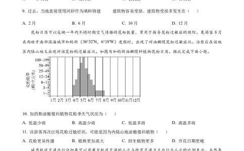 2024年高考地理试卷（重庆）（空白卷）_地理历年高考真题_新&middot;Word版2008-2025&middot;高考地理真题_地理（按年份分类）2008-2025_2024&middot;地理高考真题