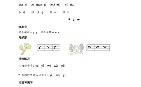 第三单元核心考点清单_一年级语文上册（统编版）_全套教学资源_课件+教案_3.第三单元_单元复习_第三单元知识小结