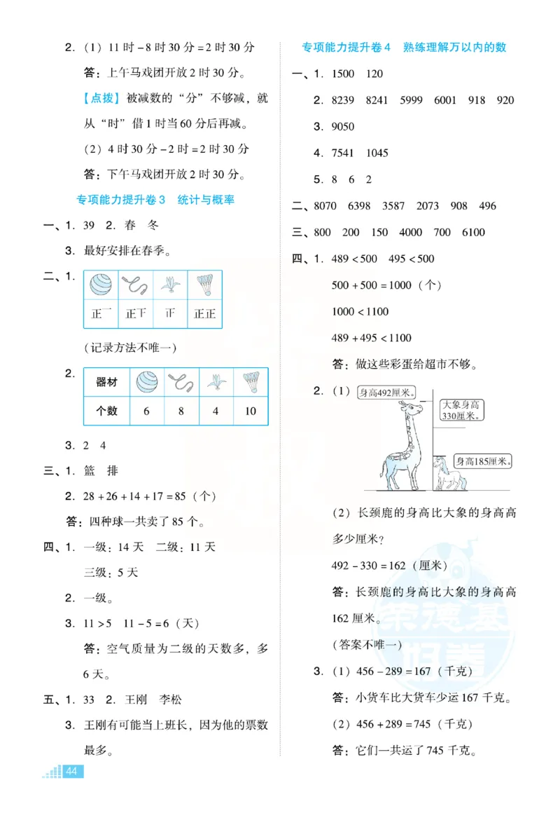 《好卷》小卷-数学2年级下册（BS）_二年级上下册资料_小学二年级学习资料-25年更新版_2-04、小学二年级数学下册_2-4-2、练习题、作业、试题、试卷_北师大版_电子册类