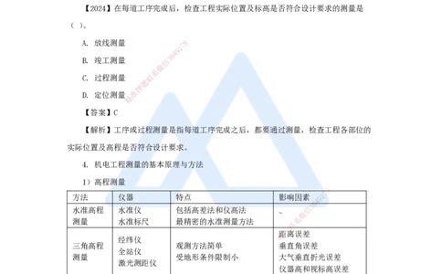 04.2025杨海军-3D实景通关-（3）工程测量技术_2026年一级建造师_2026年一建机电_2025年一建机电SVIP_02-基础精讲✿高端面授✿深度强化_28-机电《实景精讲通关》杨海军HX_讲义