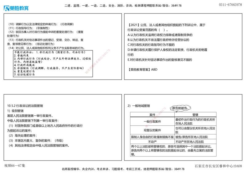 视频66&mdash;67集10.4&mdash;10.5行政诉讼复议制度（可打印版）_2026年一建法规_2025年一建法规SVIP_02-基础精讲✿高端面授✿深度强化_12-法规《教材精讲班》桂林RS_讲义