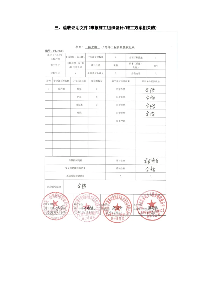 附件二：2022年度施工组织设计、施工方案编制技能竞赛申报表_2021-2023年优秀施组方案_施工方案_方案13-虞城（姑苏）&plusmn;800千伏换流站工程土建C包项目-单片式无支撑结构异形防火墙施工方案