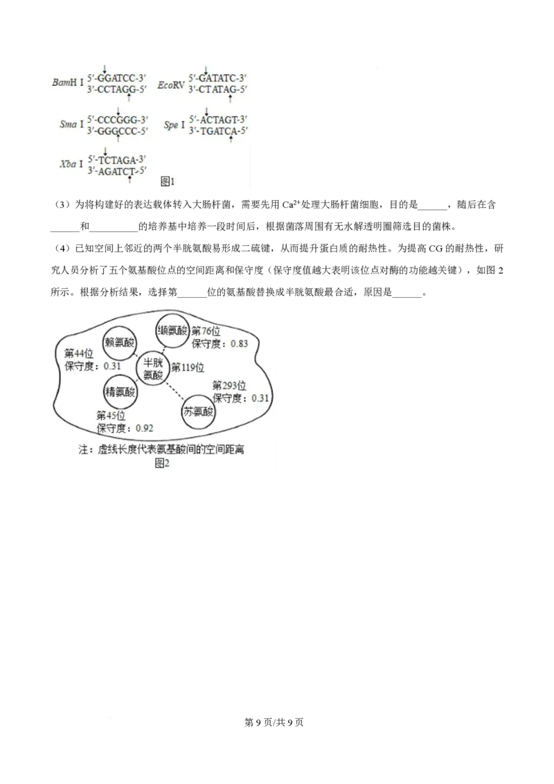 2025年高考生物试卷（河南卷）（空白卷）_生物历年高考真题_新&middot;PDF版2008-2025&middot;高考生物真题_生物（按年份分类）2008-2025_2025&middot;高考生物真题