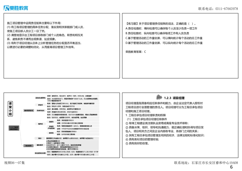 （新教材）视频06&mdash;07集1.2工程项目管理组织与项目经理（可打印版）_2026年一级建造师_2026年一建管理_2025年一建管理SVIP_02-基础精讲✿高端面授✿深度强化_讲义