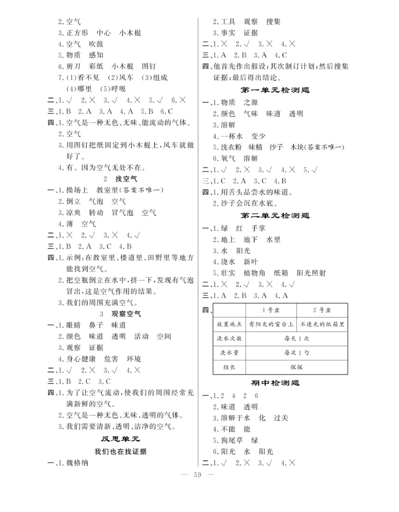 《快乐练习》科学1年级下册（大象版）_一年级上下册资料_小学一年级学习资料-25年更新版_1-10、小学一年级科学下册_大象版