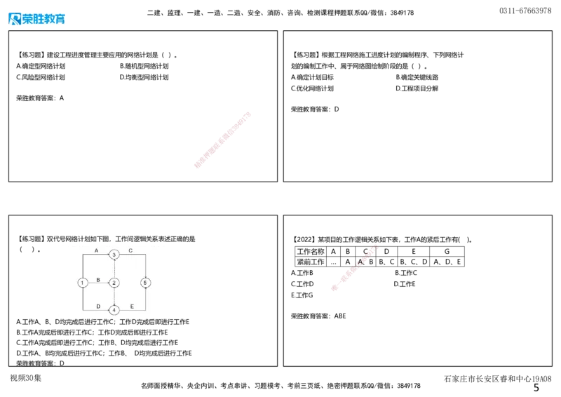 视频30集4.3工程网络计划技术1（可打印版）_2026年一级建造师_2026年一建管理_2025年一建管理SVIP_02-基础精讲✿高端面授✿深度强化_13-管理《教材精讲班》大微RS_讲义