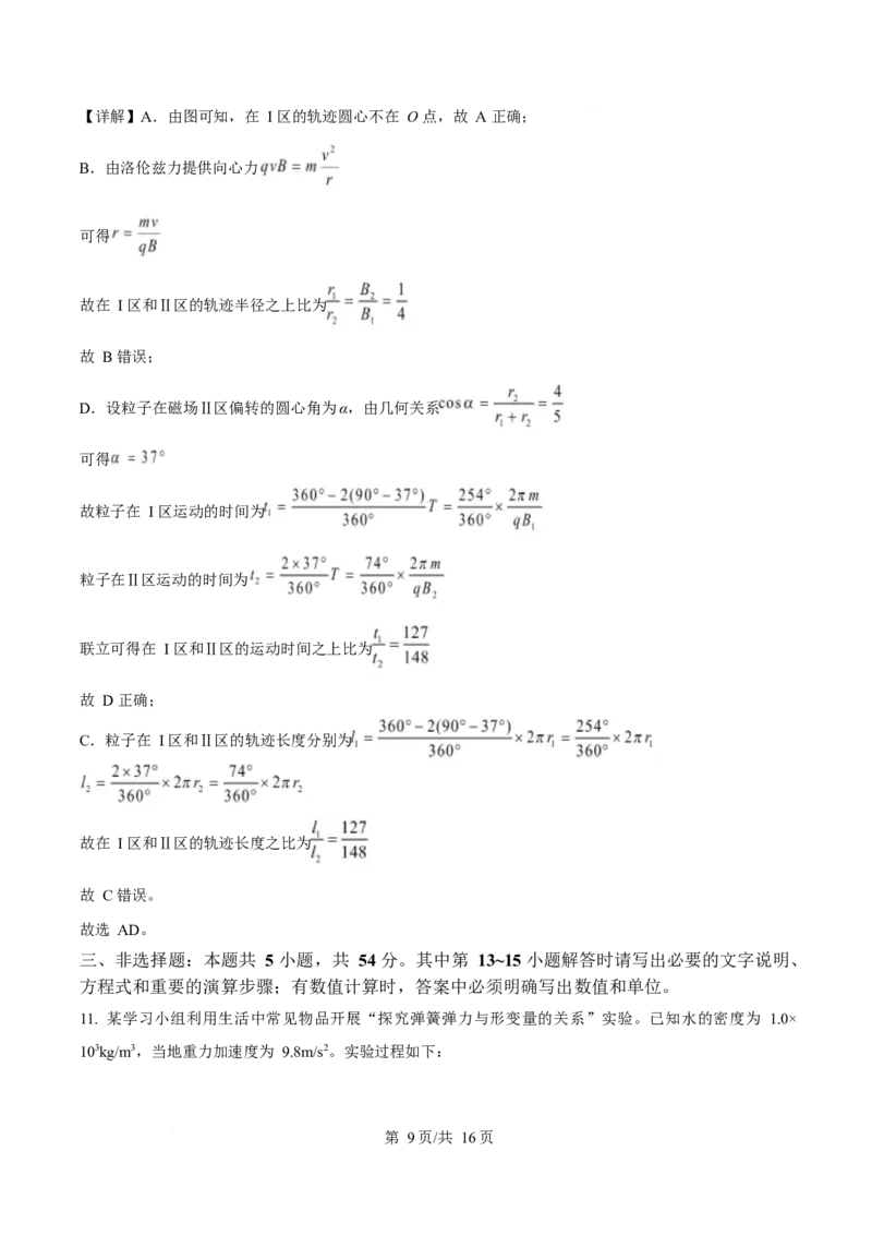2025年高考物理试卷（四川卷）（解析卷）_物理历年高考真题_新&middot;Word版2008-2025&middot;高考物理真题_物理（按年份分类）2008-2025_2025&middot;高考物理真题