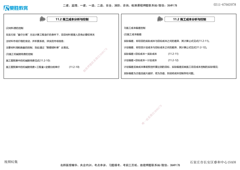 视频82集第11章施工成本管理（可打印版）(1)_2026年一级建造师_2026年一建机电_2025年一建机电SVIP_02-基础精讲✿高端面授✿深度强化_12-机电《教材精讲班》王峰RS推荐_讲义