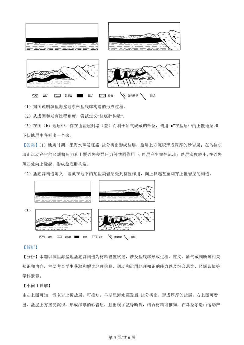 2024年高考地理试卷（河北&middot;部分）（解析卷）_地理历年高考真题_新&middot;PDF版2008-2025&middot;高考地理真题_地理（按年份分类）2008-2025_2024&middot;地理高考真题