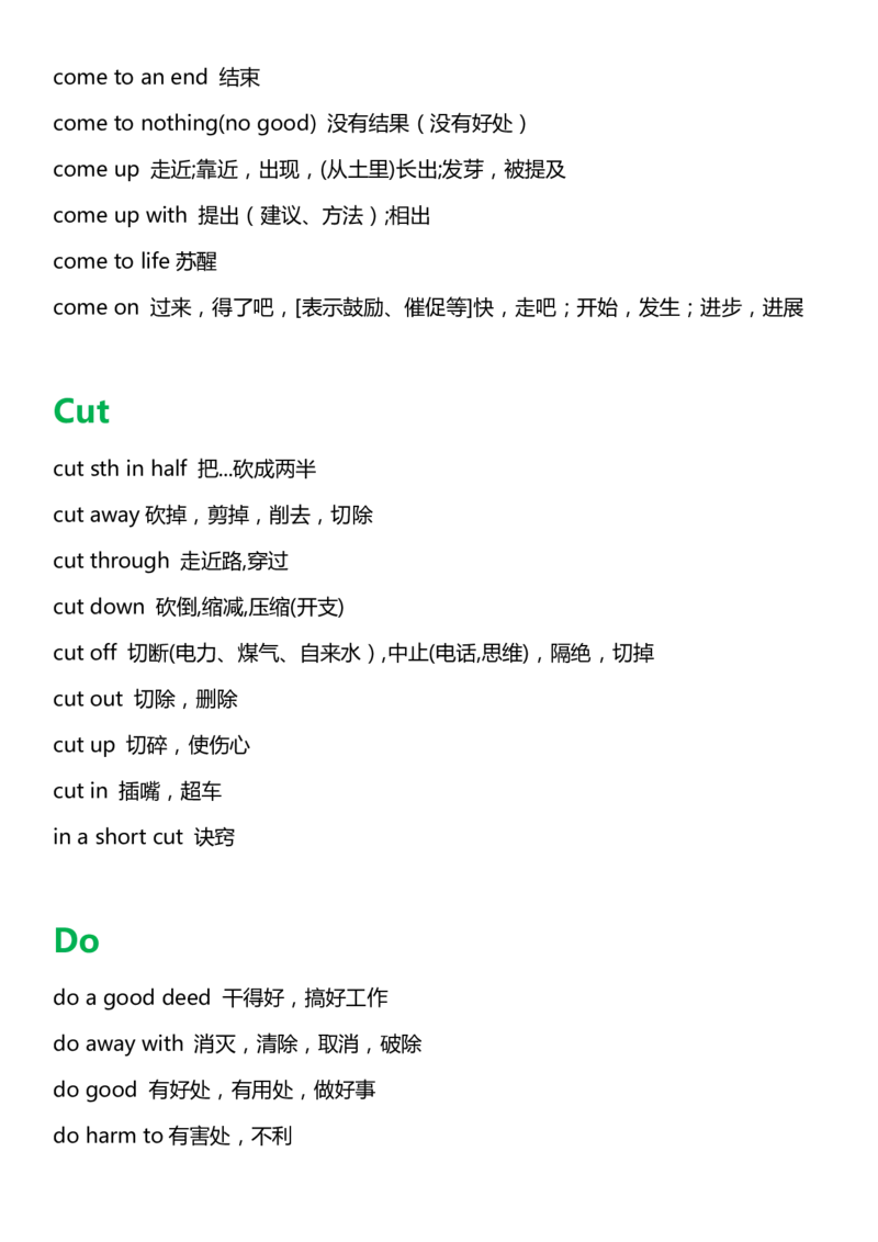 英语05高中英语单词固定搭配汇编_S054高中英语备考必备学习资料包