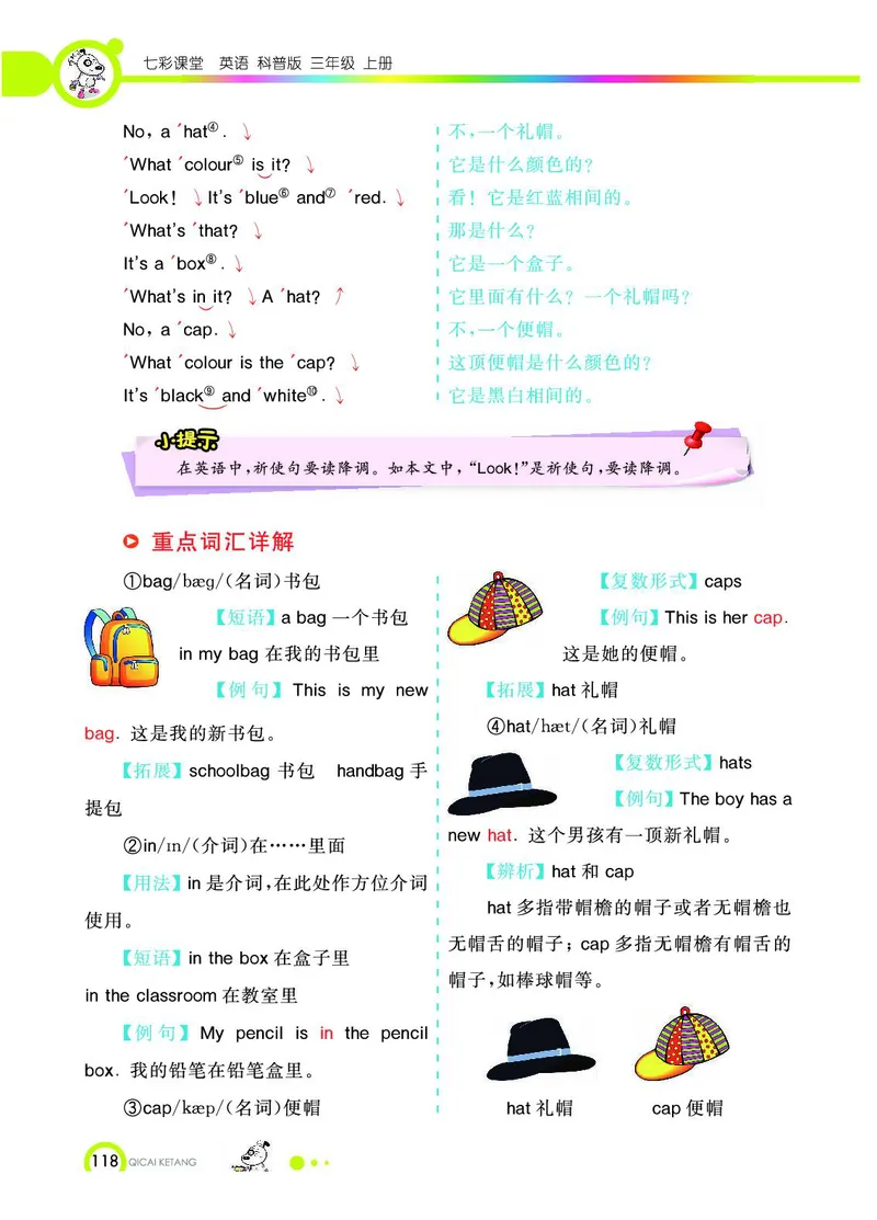 《教材全解》英语3年级上册（KP）_三年级上下册资料_小学三年级学习资料-25年更新版_3-05、小学三年级英语上册_3-5-1、知识点、测试卷、电子书_科普版