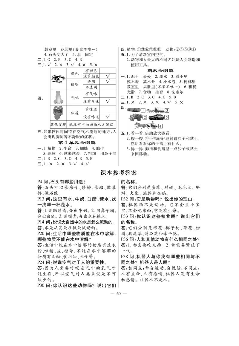 《快乐练习》科学1年级下册（苏教版）_一年级上下册资料_小学一年级学习资料-25年更新版_1-10、小学一年级科学下册_苏教版