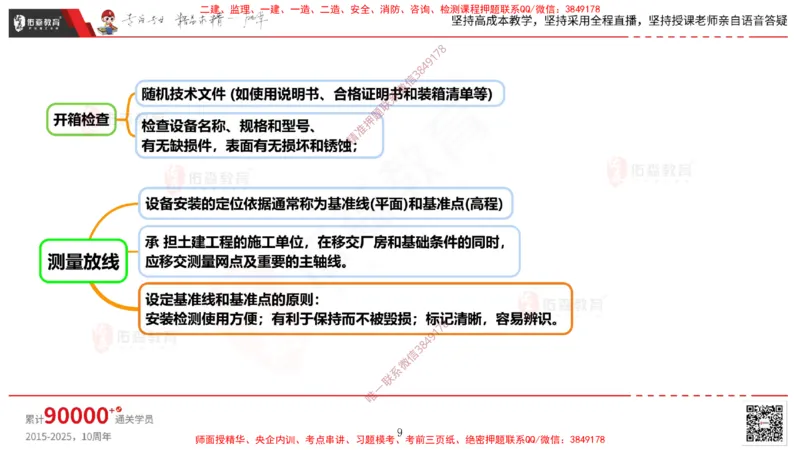 2025.4.6佑森教育丁雷授课一建机电实务《机械设备安装技术》专用讲义，版权所有，侵权必究_2026年一级建造师_2026年一建机电_2025年一建机电SVIP_02-基础精讲✿高端面授✿深度强化