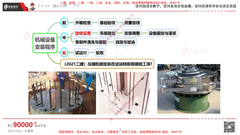 2025.4.6佑森教育丁雷授课一建机电实务《机械设备安装技术》专用讲义，版权所有，侵权必究_2026年一级建造师_2026年一建机电_2025年一建机电SVIP_02-基础精讲✿高端面授✿深度强化