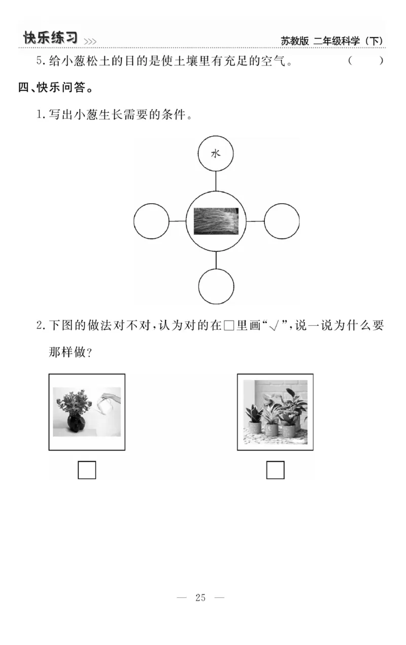 《快乐练习》科学2年级下册（苏教版）_二年级上下册资料_小学二年级学习资料-25年更新版_2-10、小学二年级科学下册_苏教版