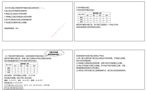 视频28&mdash;29集流水施工进度计划2（可打印版）_2026年一级建造师_2026年一建管理_2025年一建管理SVIP_02-基础精讲✿高端面授✿深度强化_13-管理《教材精讲班》大微RS_讲义