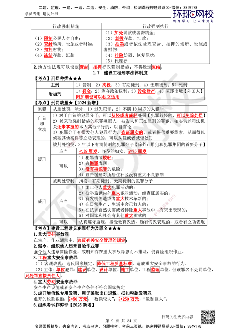 04.2025一建法规直播密训（全）_2026年一级建造师_2026年一建法规_2025年一建法规SVIP_04-冲刺串讲✿考点强化✿小灶集训_16-法规《直播密训班》安国庆HQ_讲义