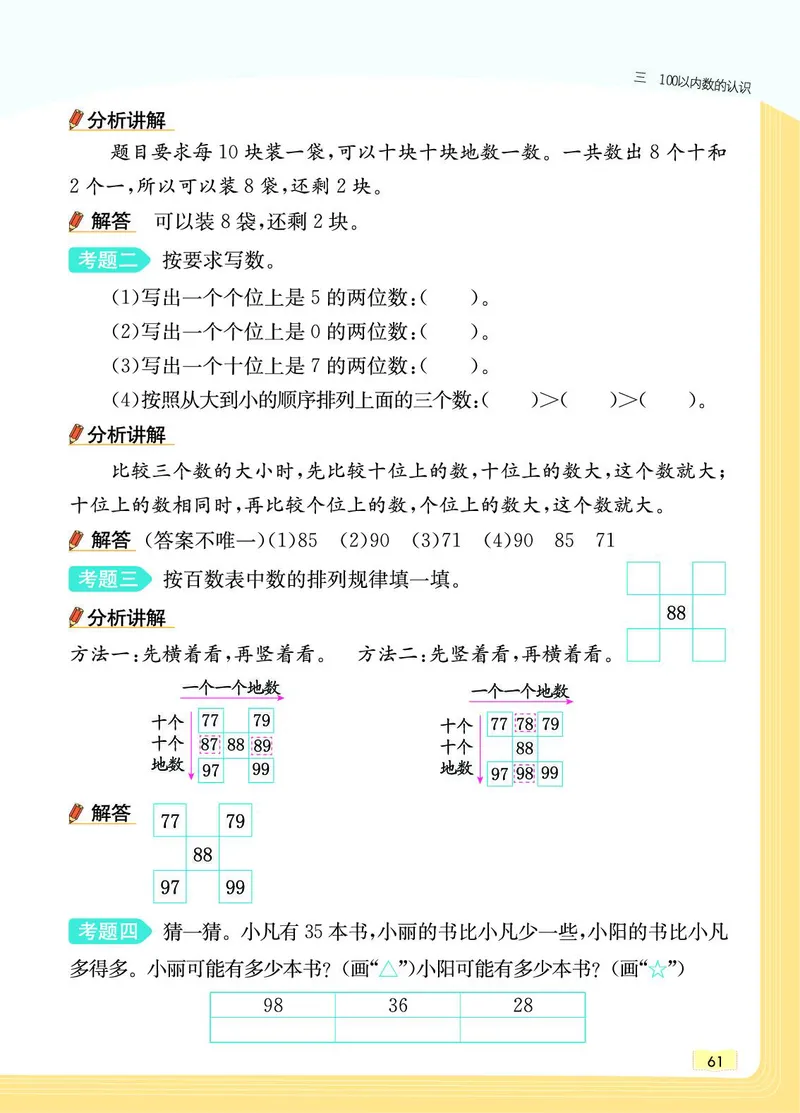 《教材一点通》数学1年级下册（JJ）_一年级上下册资料_小学一年级学习资料-25年更新版_1-04、小学一年级数学下册_1-4-2、练习题、作业、试题、试卷_冀教版_电子册类