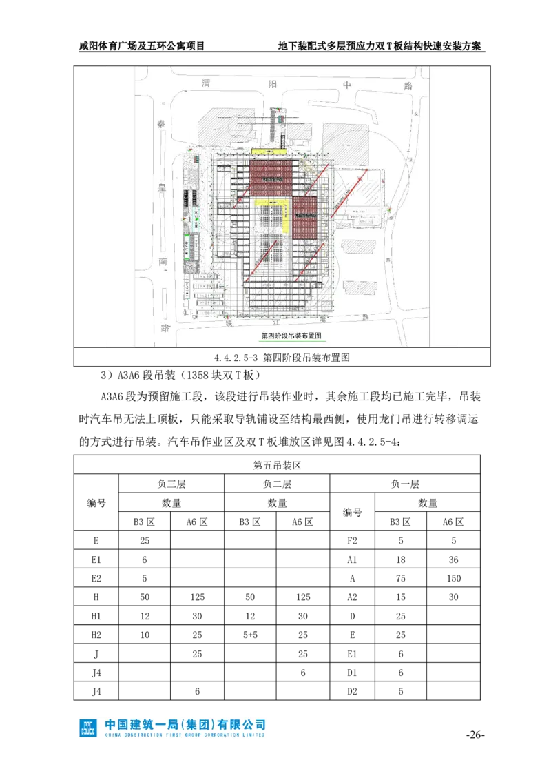 地下装配式多层预应力双T板结构快速安装方案_2021-2023年优秀施组方案_施工方案_咸阳体育广场项目地下装配式多层预应力双T板结构快速安装方案_1.施工方案