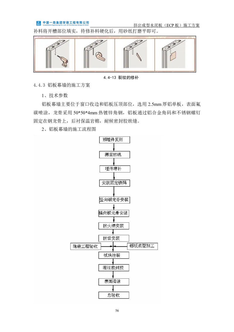 挤出成型水泥板（ECP板）专项施工方案_2021-2023年优秀施组方案_施工方案_方案22-香山商务中心挤出成型水泥板（ECP板）专项施工方案_2、正文