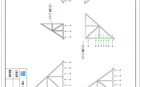 附图27--三角架受力分析图_2021-2023年优秀施组方案_施工方案_方案35-航企二期项目高空连廊模板支撑架专项施工方案_1.正文_附图