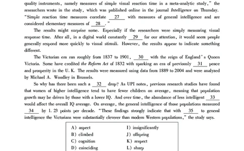 英语六级考试预测押题卷（五）_大学英语四级+六级_六级真题_六级密押试卷_2024年六级预测押题卷