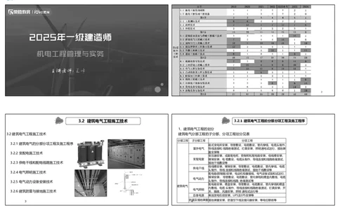 视频20&mdash;24集3.2建筑电气工程施工技术（可打印版）_2026年一级建造师_2026年一建机电_2025年一建机电SVIP_02-基础精讲✿高端面授✿深度强化_讲义