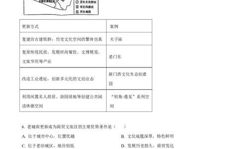 2025年高考地理试卷（安徽卷）（空白卷）_地理历年高考真题_新&middot;Word版2008-2025&middot;高考地理真题_地理（按年份分类）2008-2025_2025&middot;地理高考真题