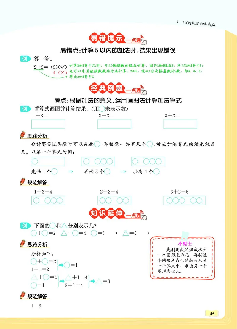 《教材一点通》数学1年级上册（RJ）_一年级上下册资料_小学一年级学习资料-25年更新版_1-03、小学一年级数学上册_人教版_10、电子书籍